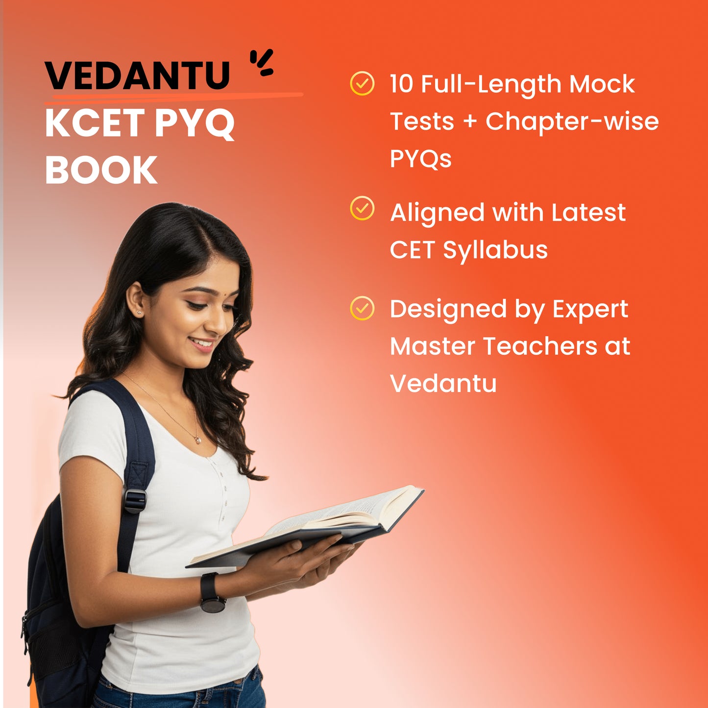 Vedantu 20 Years Karnataka CET Book For 2026 Exam | Physics Chemistry Mathematics Set Of 1 | KCET (2006-2025) Chapterwise Questions & Solutions | PYQs Essential Formulas with 10 Online Mock Tests | Engineering Entrance Exam Preparation Book
