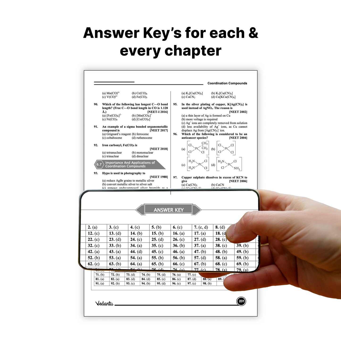 Vedantu 38 Years NEET Physics, Chemistry & Biology (1987–2025) Previous Year Questions Books Set Of 3 | Chapter & Topic Wise PYQs | 6000+ Questions, QR Video Solutions, 10 Mock Tests Each | NCERT Based for 2026 Exam
