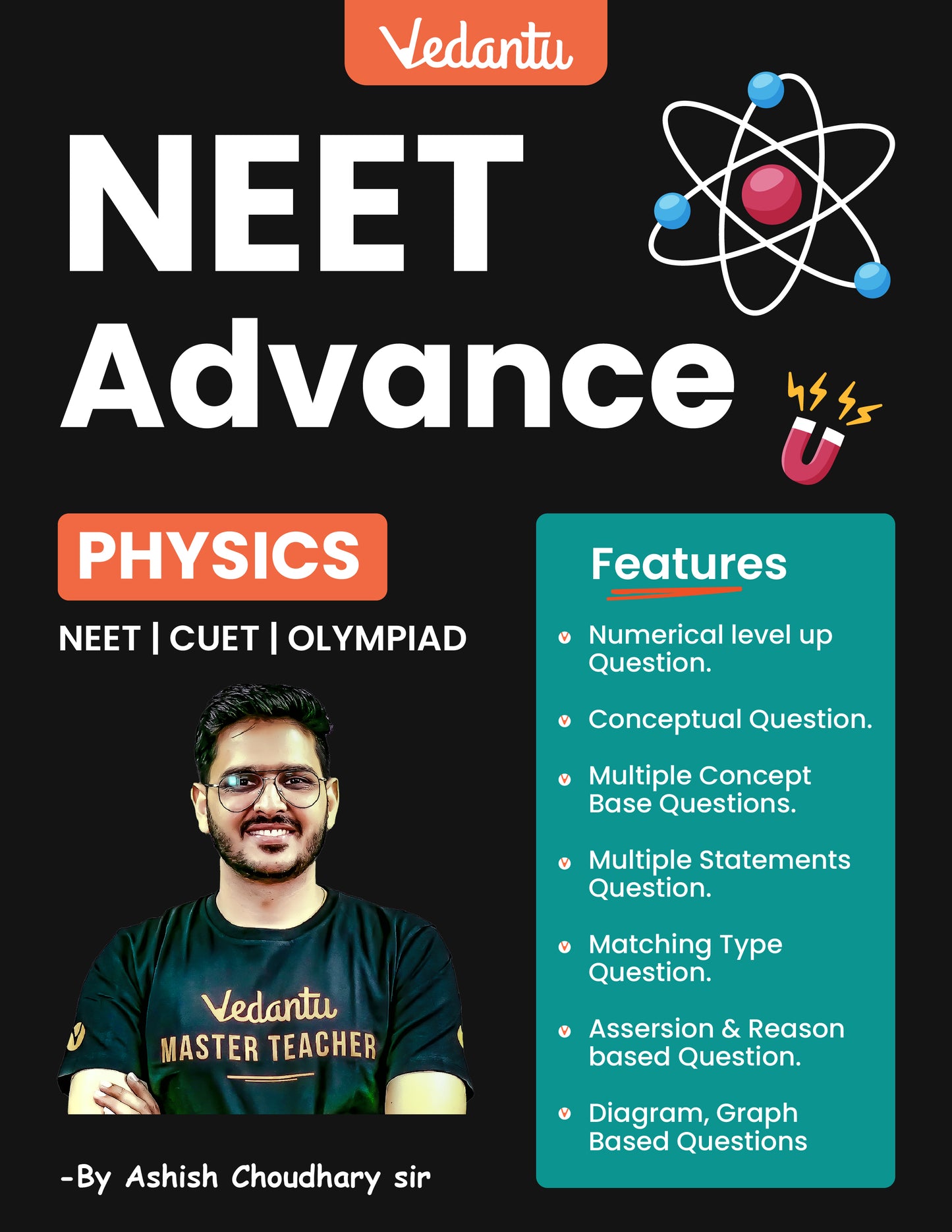 Vedantu NEET Advance Question Books Combo (Set of 4) – Physics, Chemistry, Botany & Zoology | NEET-UG 2026, CUET & Olympiad Preparation Guide | NCERT-Based Topicwise MCQs, Theory, Matching, Graph, Assertion-Reason & Diagram-Based Questions