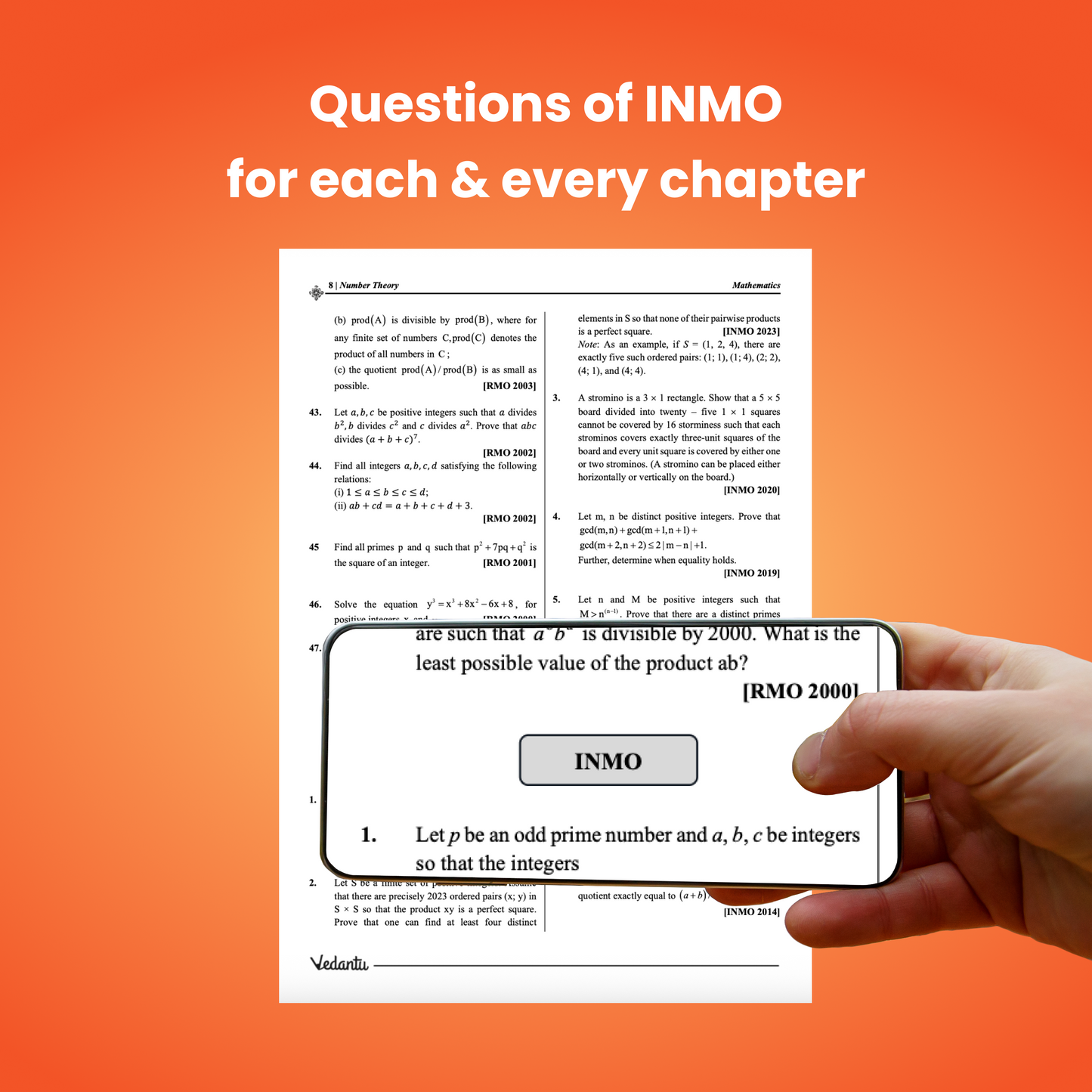 Vedantu IOQM Previous Years Question (PYQ) Book (2000–2024) | 24 Years Solved Papers | PRMO, RMO, INMO | Topic-Wise with Detailed Solutions | Mathematics Olympiad Preparation Guide