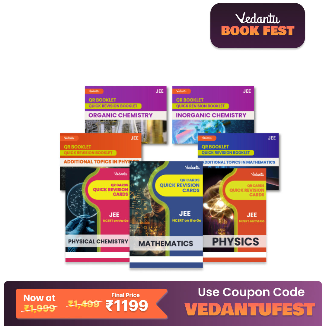 Vedantu JEE 2025 QR Revision Cards – Physics, Chemistry, Mathematics | Flash Cards for JEE Main & Advanced | Quick Concept Recap & Practice Booklet