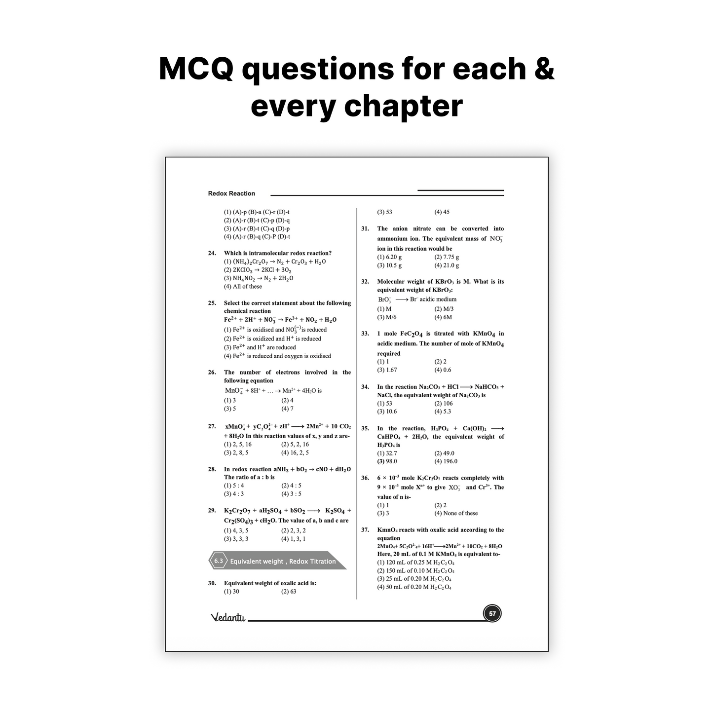 Vedantu NEET Advance Chemistry Question Book | NEET-UG Medical Entrance Exam Book 2026, CUET & Olympiad Preparation Guide | NCERT Based Topicwise MCQs, Numerical Level-up With Conceptual Questions, Matching Graph, A/R & Diagram Based Questions
