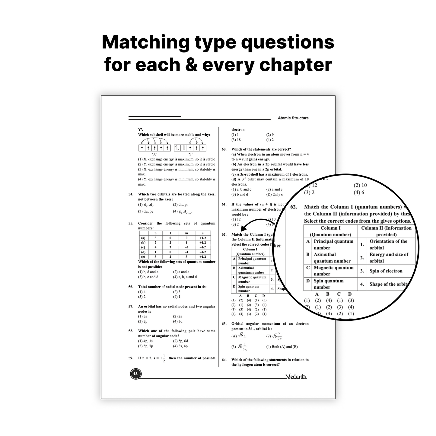 Vedantu NEET Advance Chemistry Question Book | NEET-UG Medical Entrance Exam Book 2026, CUET & Olympiad Preparation Guide | NCERT Based Topicwise MCQs, Numerical Level-up With Conceptual Questions, Matching Graph, A/R & Diagram Based Questions