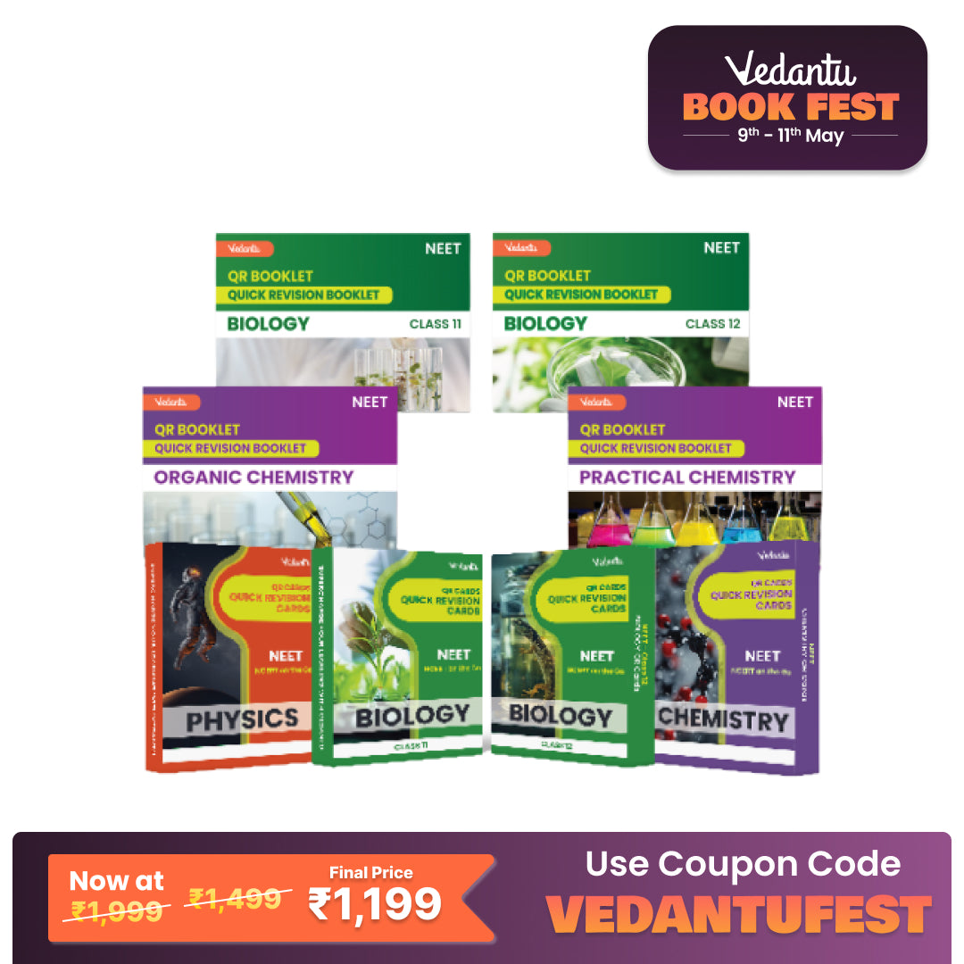 Vedantu Quick Revision Cards for NEET Physics, Chemistry and Biology 2025 | NEET Flash Cards With Booklet for Quick Revision