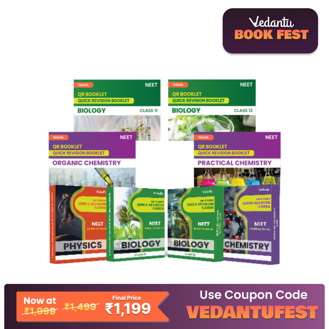 Vedantu Quick Revision Cards for NEET Physics, Chemistry and Biology 2025 | NEET Flash Cards With Booklet for Quick Revision