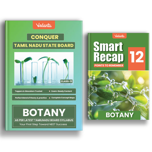 Vedantu Class 12 Conquer Botany – Tamil Nadu State Board | Also Includes Smart Recap Book for Master Practice | MCQs, Diagrams, Govt & PTA Questions, Concept Maps, Long & Short Answers | NEET Focused