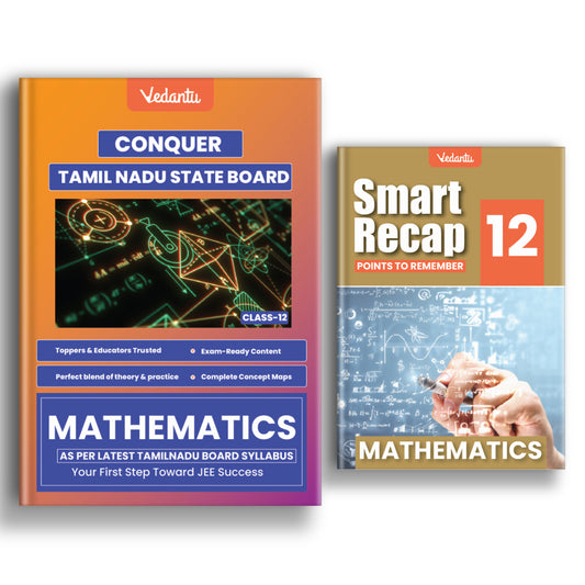 Vedantu Class 12 Conquer Mathematics – Tamil Nadu State Board | Also Includes Smart Recap Book for Master Practice | Simple & Detailed Solutions, Creative Questions, Important Formulae, Unit & Govt Question Papers