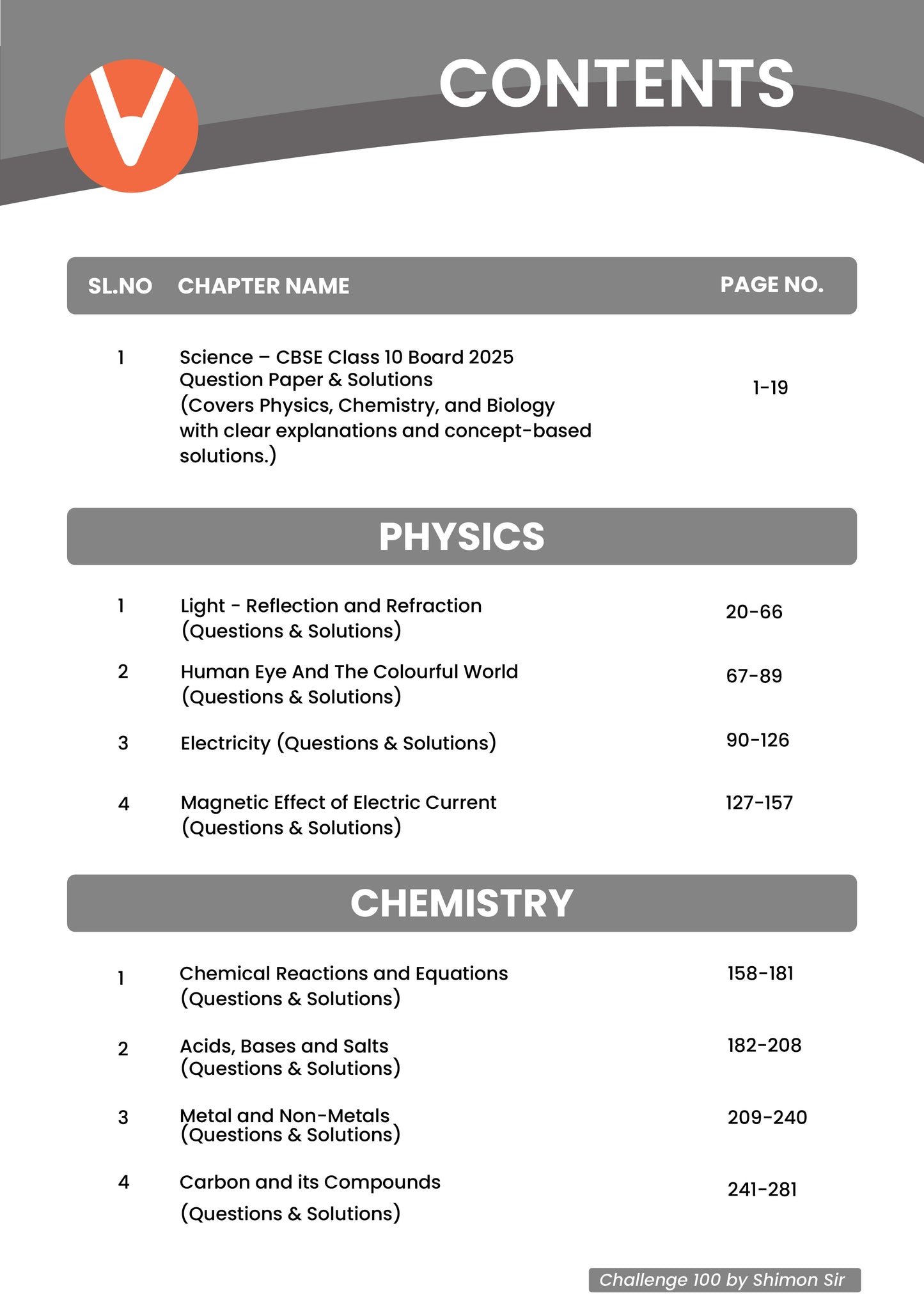 Vedantu Challenge 100 Science Class 10 Book | CBSE Chapter-wise PYQ with Solutions | NCERT Based | 2026 Exam Prep Guide | Competency-Based | Objective & Subjective Questions | Practice Book by Shimon Joseph | Score Booster Series