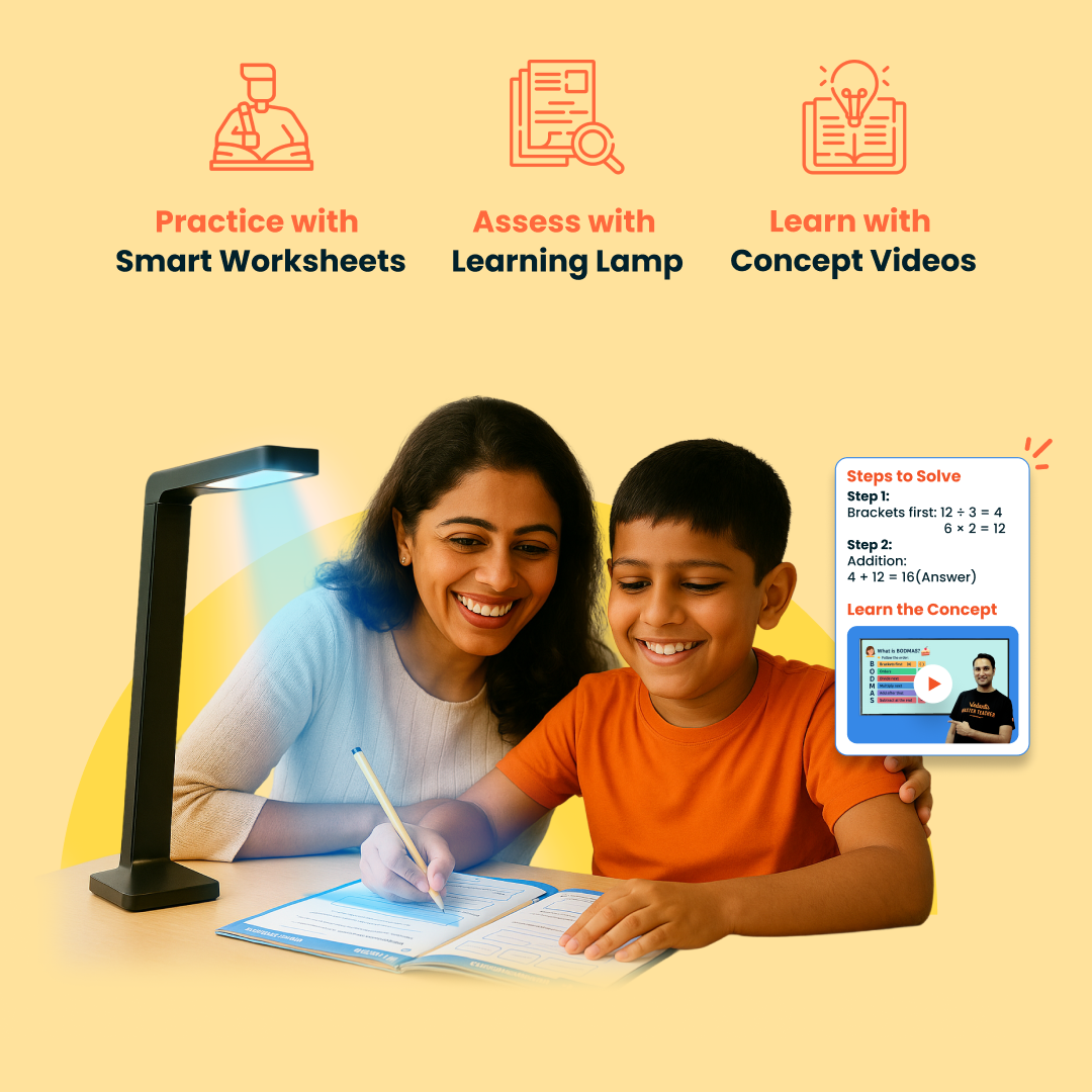 AI Math Practice Lamp with SmartSheets – Scan, Solve, Practice, Progress | Instant Feedback for Grades 1–8 (Copy)