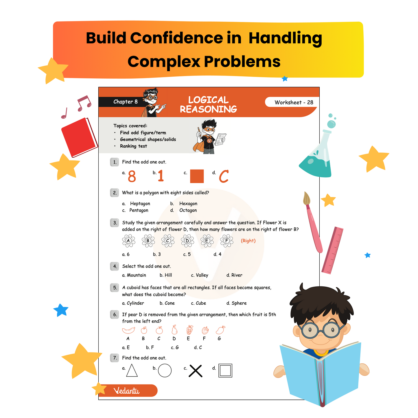 Vedantu Early Learning IMO Workbook for Grade 3 | International Mathematics Olympiad Preparation Book | 30 Concept Worksheets with HOTS, Sample Papers & Challenge Zones | Ideal for CBSE, ICSE & State Boards