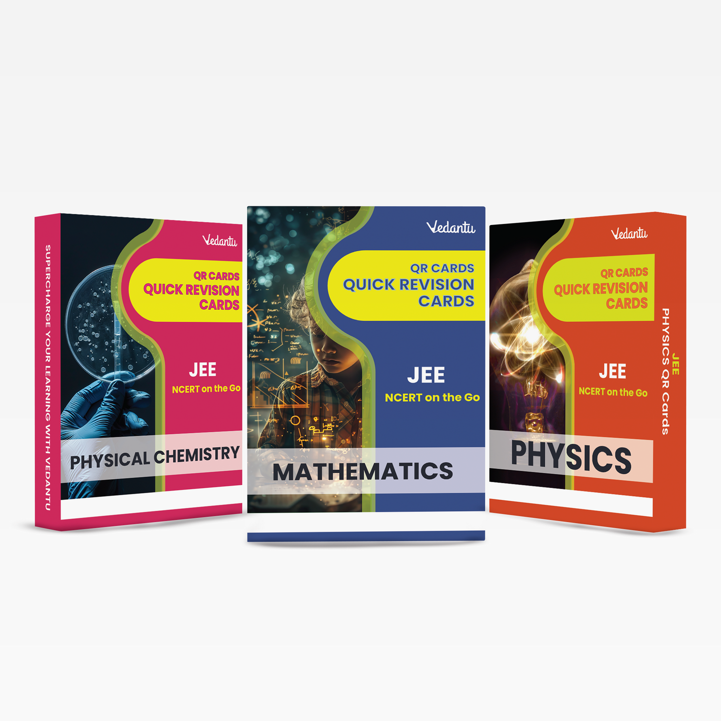 Vedantu JEE 2025 QR Revision Cards – Physics, Chemistry, Mathematics | Flash Cards for JEE Main & Advanced | Quick Concept Recap & Practice Booklet