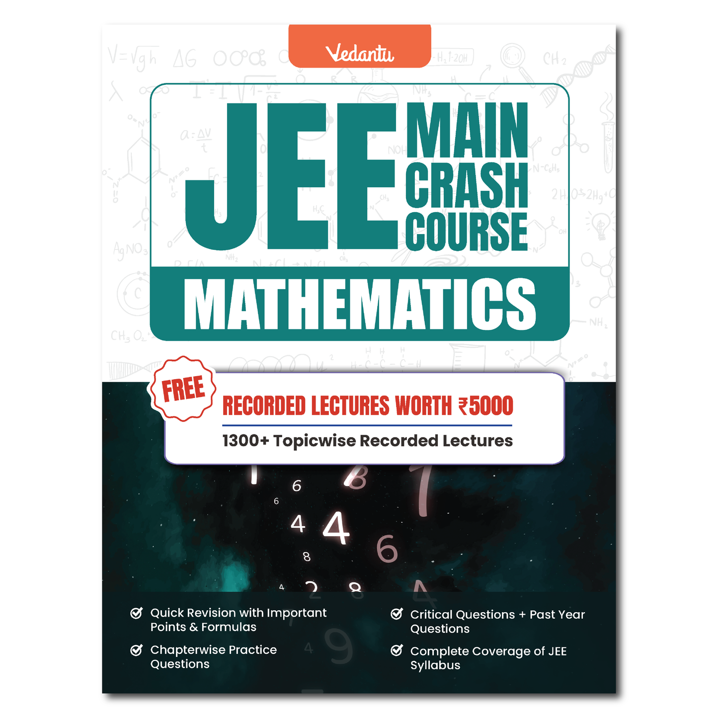 Vedantu JEE Main 2025 Crash Course Book Set Of 3 – Physics, Chemistry, Mathematics | Latest Syllabus | Includes Free Recorded Course