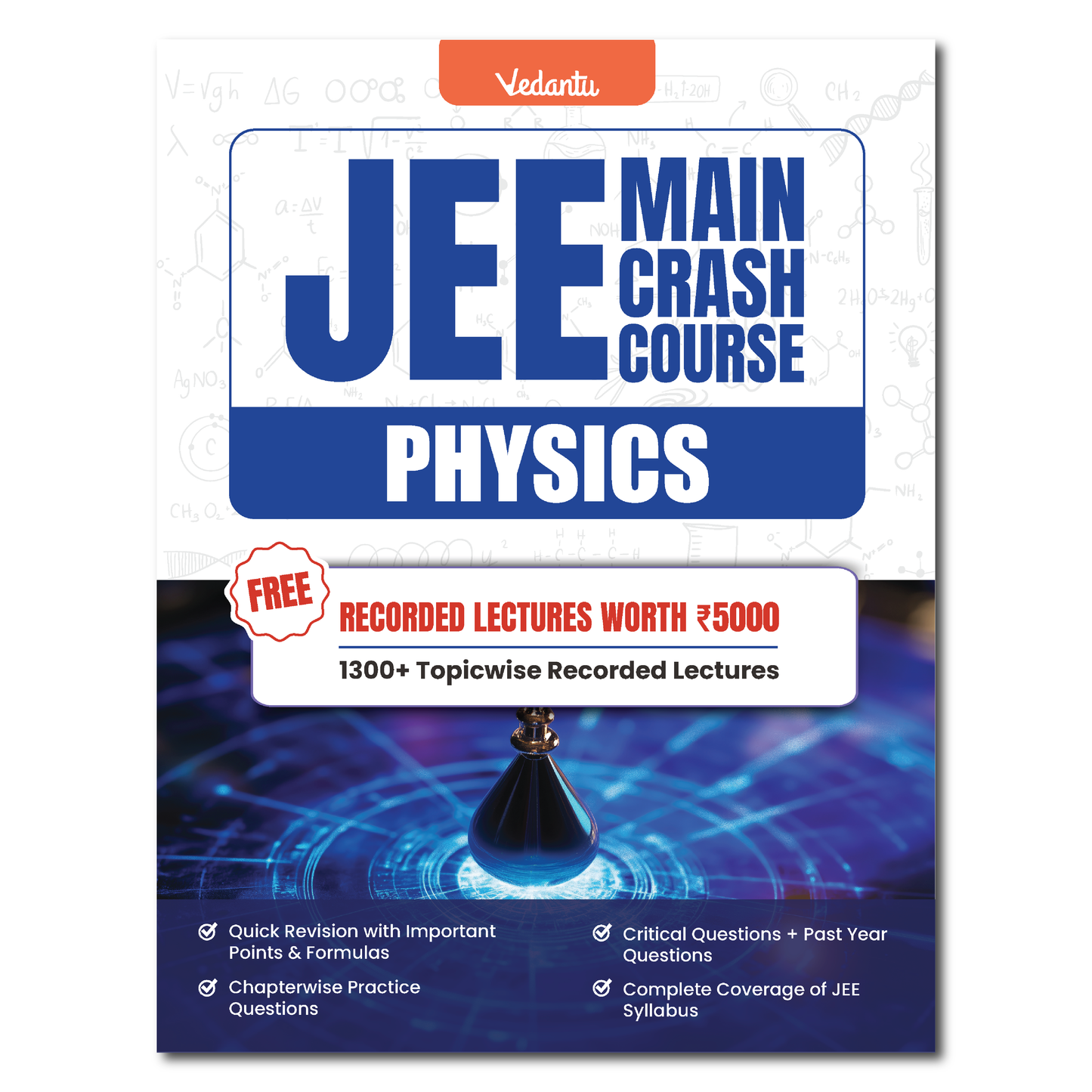 Vedantu JEE Main 2025 Crash Course Book Set Of 3 – Physics, Chemistry, Mathematics | Latest Syllabus | Includes Free Recorded Course