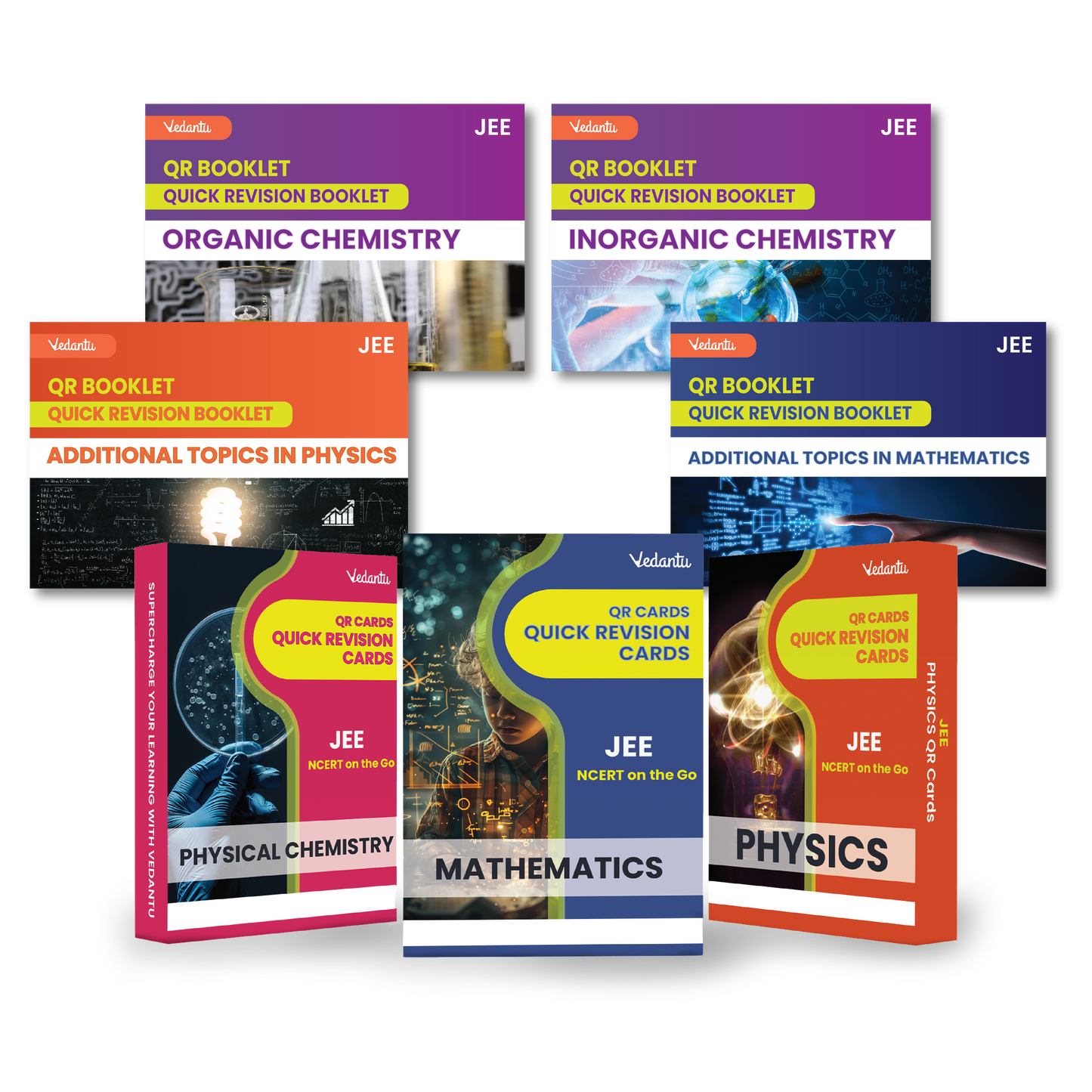 Vedantu JEE 2025 - 26 QR Revision Cards – Physics, Chemistry, Mathematics | Flash Cards for JEE Main & Advanced | Quick Concept Recap & Practice Booklet