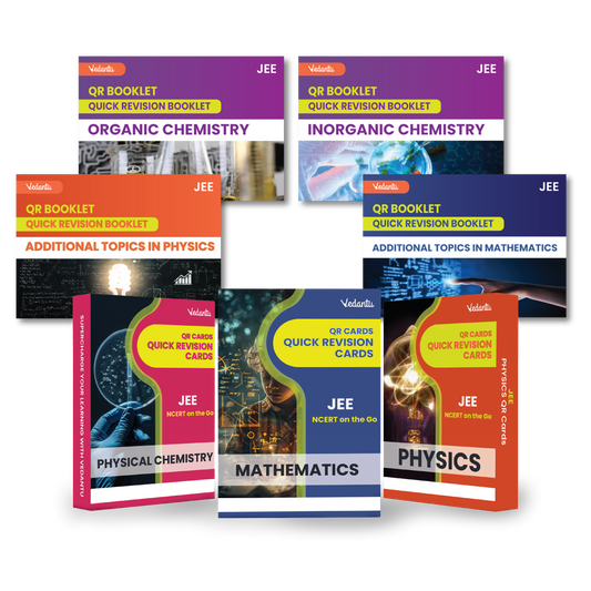 Vedantu JEE 2025 - 26 QR Revision Cards – Physics, Chemistry, Mathematics | Flash Cards for JEE Main & Advanced | Quick Concept Recap & Practice Booklet