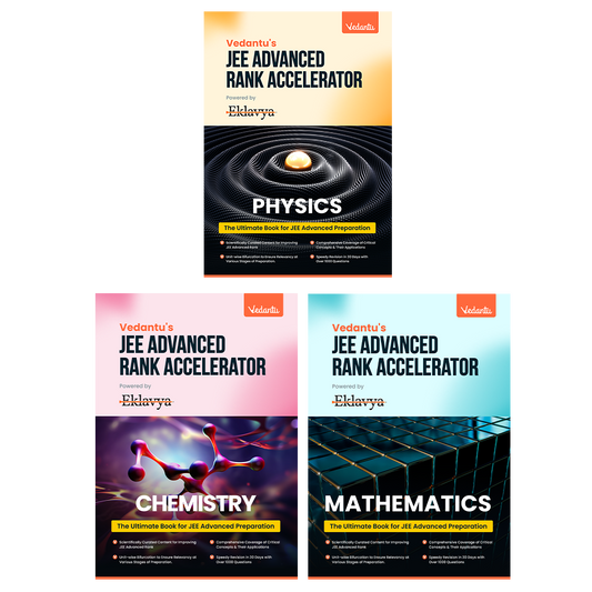 Vedantu JEE Advanced Rank Accelerator 2025 Books Set Of 3 | Physics, Chemistry, Mathematics | Chapterwise Practice, PYQs, Mock Tests For JEE Advanced Aspirants
