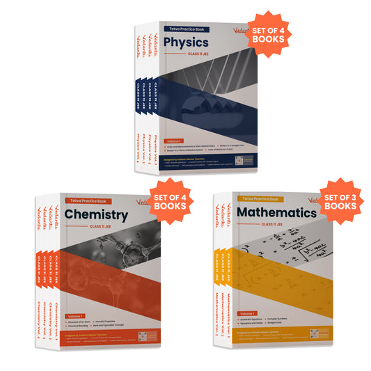 Vedantu JEE Tatva Book Set – Physics, Chemistry, Mathematics | Set Of 11 Volumes For Class 11 | Chapterwise PYQs, Concept Videos, Theory & Graded Exercises | Latest Edition