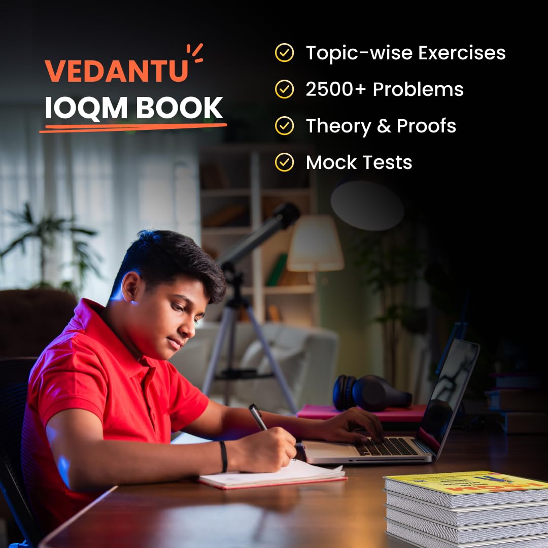 Vedantu IOQM / Pre RMO Mathematics Book for Class 8-12 | Indian Olympiad Qualifier in Mathematics Guide | Topic-wise Theory, PYQs & 2500+ Solved Questions | Latest 2024 Edition | Olympiad Prep Book