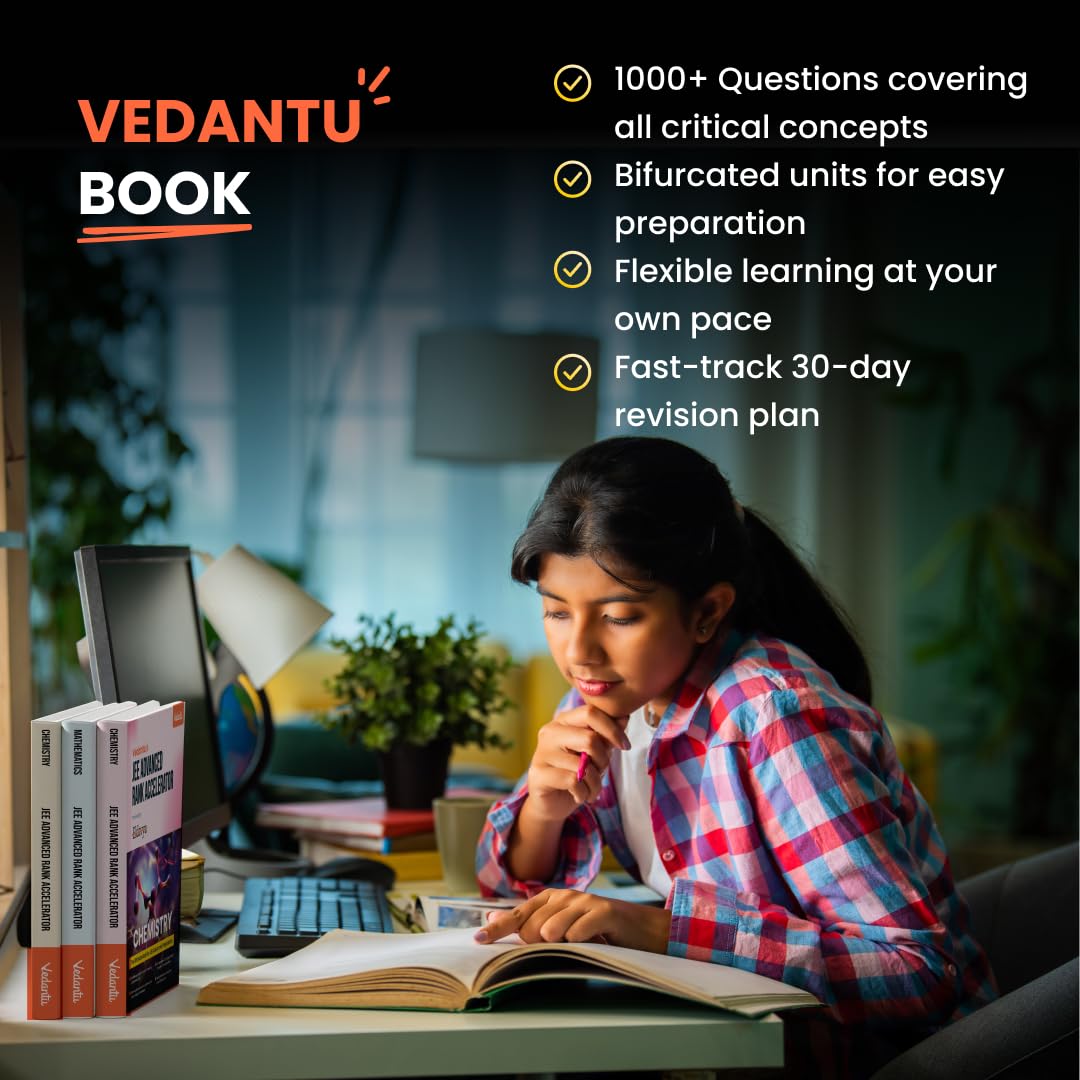 Vedantu JEE Advanced Rank Accelerator 2025 Books Set Of 3 | Physics, Chemistry, Mathematics | Chapterwise Practice, PYQs, Mock Tests For JEE Advanced Aspirants