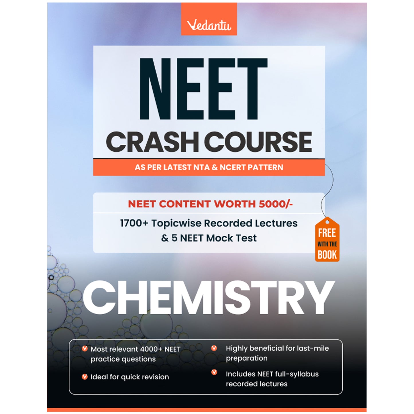 Vedantu NEET 2025 Crash Course Book Set Of 3 – Physics, Chemistry, Biology | Latest NTA Syllabus | Includes Free Recorded Course & NEET Mock Test