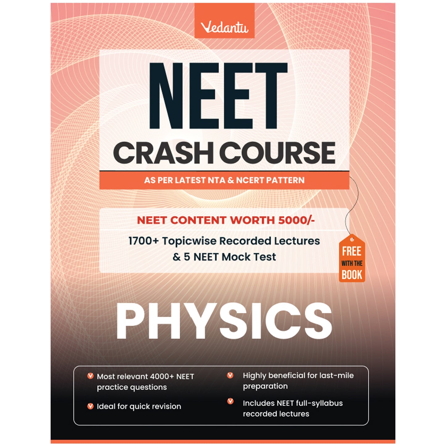 Vedantu NEET 2025 Crash Course Book Set Of 3 – Physics, Chemistry, Biology | Latest NTA Syllabus | Includes Free Recorded Course & NEET Mock Test