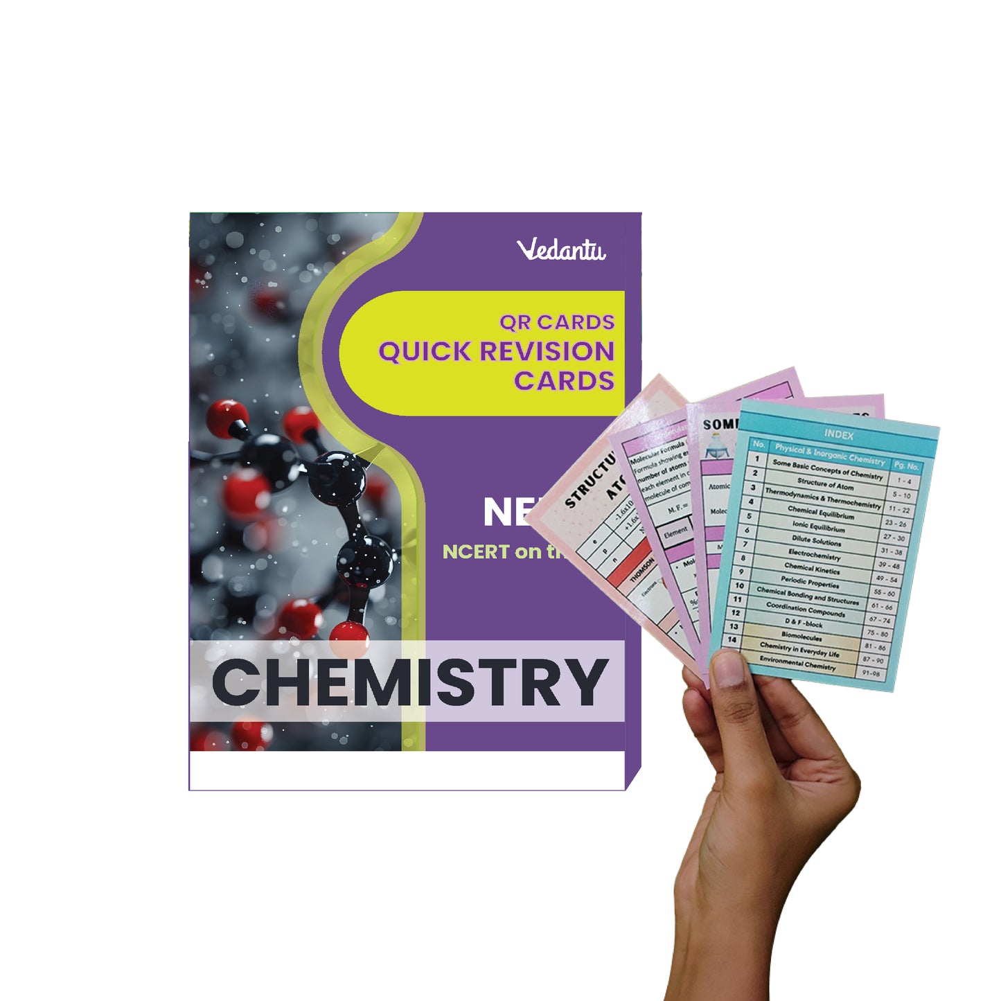 Vedantu Quick Revision Cards for NEET Physics, Chemistry and Biology 2025 | NEET Flash Cards With Booklet for Quick Revision
