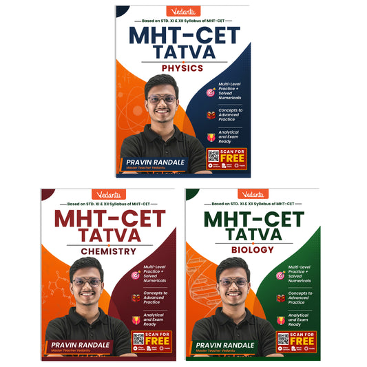 {Pre Order} - Vedantu MHT-CET Tatva PCB Combo Books 2026 | Physics, Chemistry, Biology for MHT-CET Preparation by Pravin Randale Sir | Vedantu