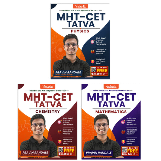 {Pre Order} - Vedantu MHT-CET Tatva PCM Combo Books 2026 | Physics, Chemistry, Mathematics for MHT-CET Preparation by Pravin Randale Sir | Vedantu