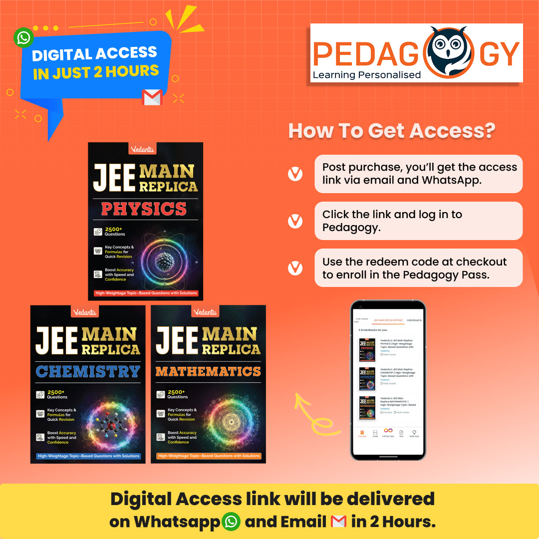 Digital-Only: Vedantu JEE Main Replica PCM for JEE Main 2026 by Vedantu Master Teachers – Digital Access on Pedagogy App | Activation Link via Email & WhatsApp in 2 Hours