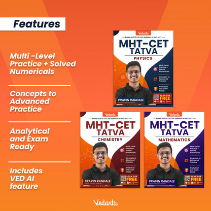 Vedantu MHT-CET Tatva PCM Combo Books 2026 | Physics, Chemistry, Mathematics for MHT-CET Preparation by Pravin Randale Sir | Vedantu