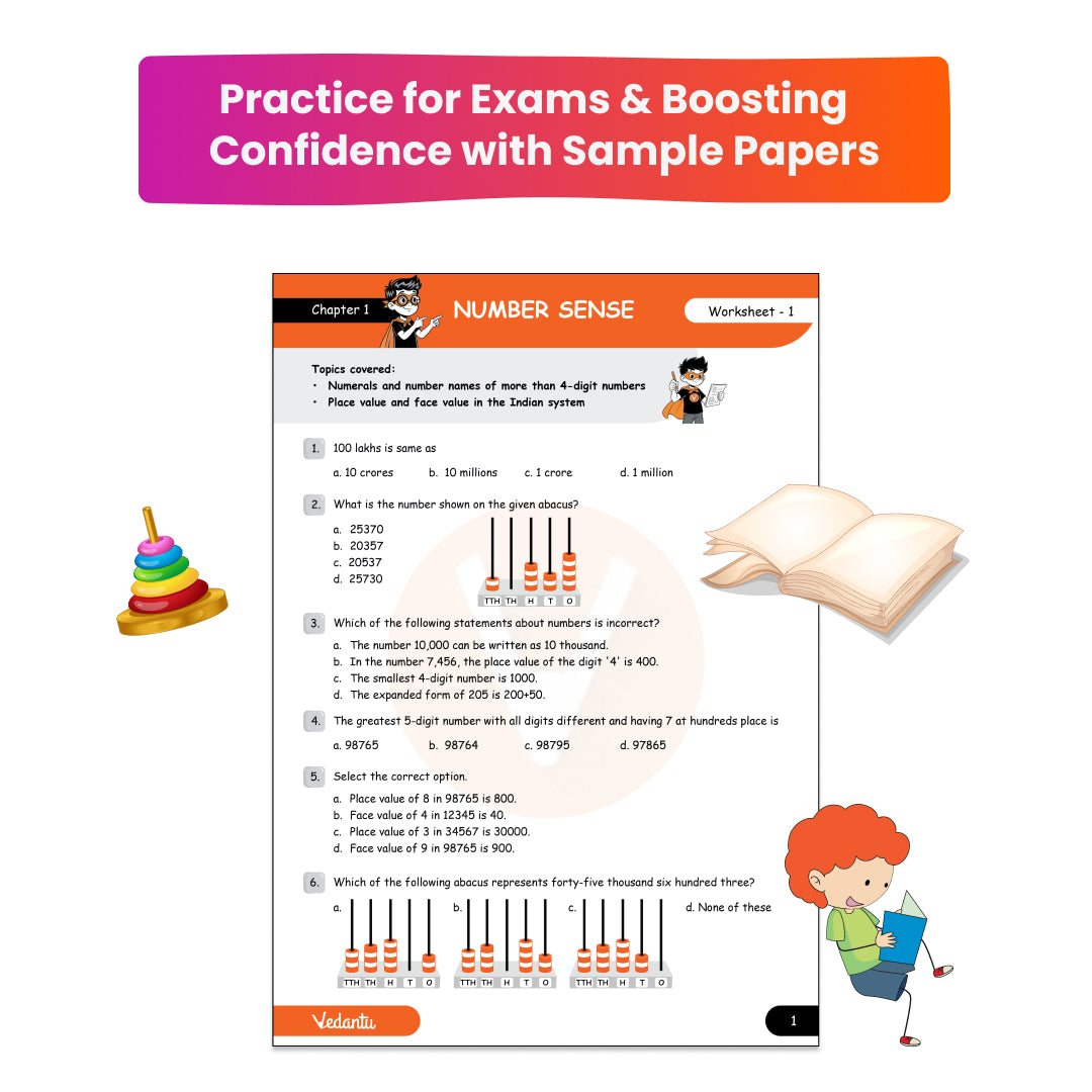 Vedantu Early Learning IMO Workbook for Grade 4 | International Mathematics Olympiad Preparation Book | 24 Concept Worksheets with HOTS & Challenge Zones | 2 IMO Sample Papers | Ideal for CBSE, ICSE, State Boards & IB Curriculum