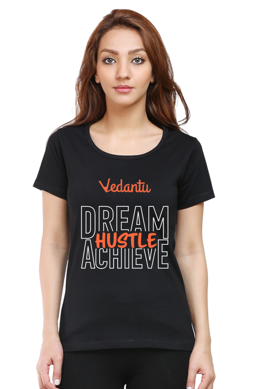 Dream Hustle Achieve - Women's Round Neck T-Shirt