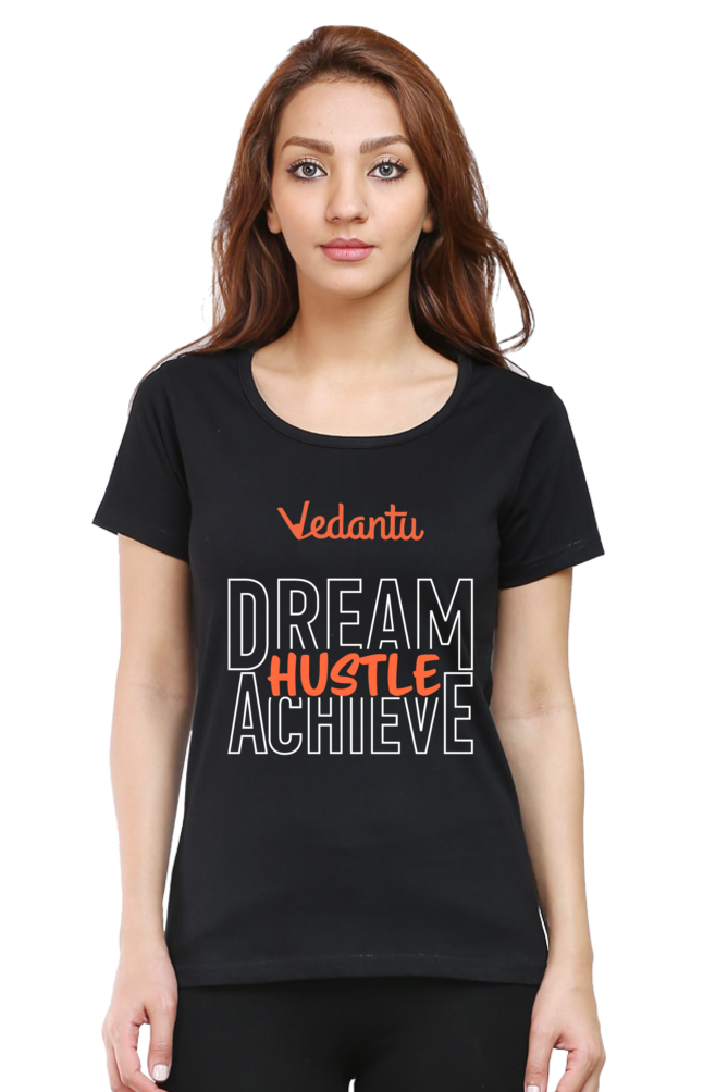 Dream Hustle Achieve - Women's Round Neck T-Shirt