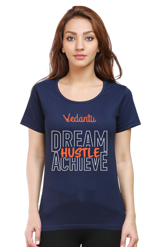 Dream Hustle Achieve - Women's Round Neck T-Shirt