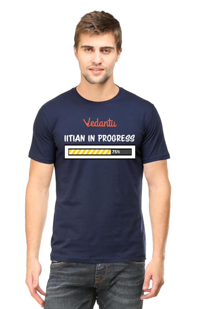 IITian in Progress - Men's Round Neck T-Shirt