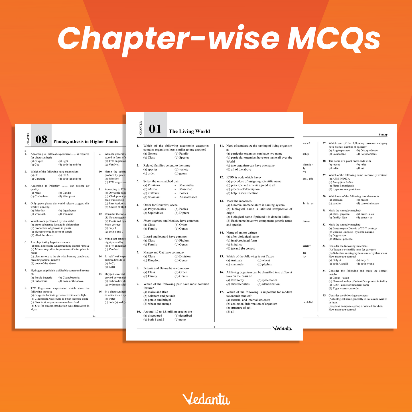 Vedantu DOPA NEET Botany Preparation Book for Class 11 & 12 2027 | Daily Objective Practice Assignment | NCERT Based Topic-Wise Questions, Chapter Revision & NEET 2027 Biology Practice by Tarun Sir