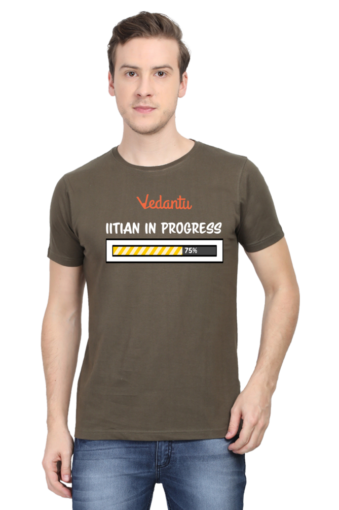 IITian in Progress - Men's Round Neck T-Shirt