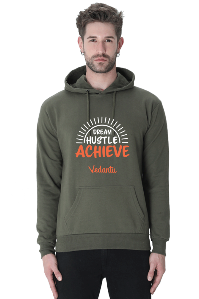 Dream Hustle Achieve Men Hoodie by Vedantu