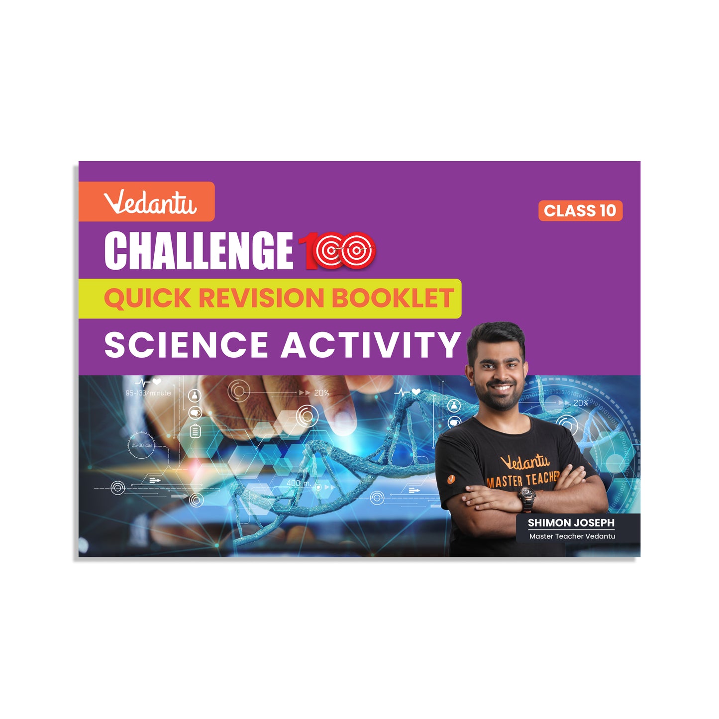 Vedantu Challenge 100 Class 10 QR Flashcards & Booklets Combo of 5 Shimon Sir | Quick Revision Cards for Science & Social Studies with 3 QR Booklets for Science Activity Maths & Geography | CBSE 2026 Exam Preparation Guide