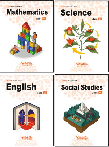 Grade 6 CBSE - Vedantu Tatva Practice (Set of 4 Books) - (Math, English, Science, SST)
