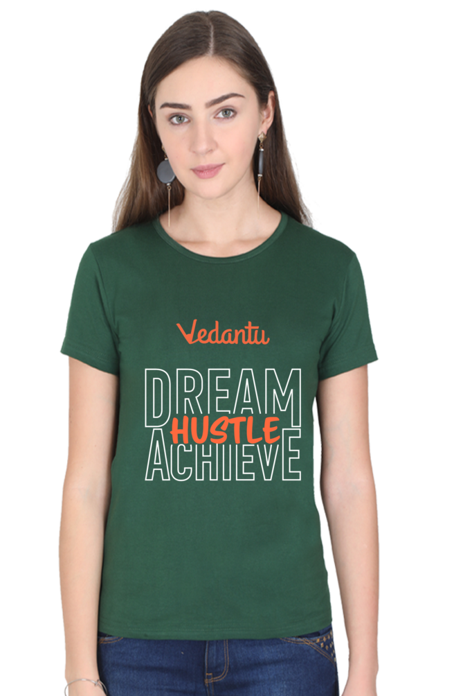 Dream Hustle Achieve - Women's Round Neck T-Shirt