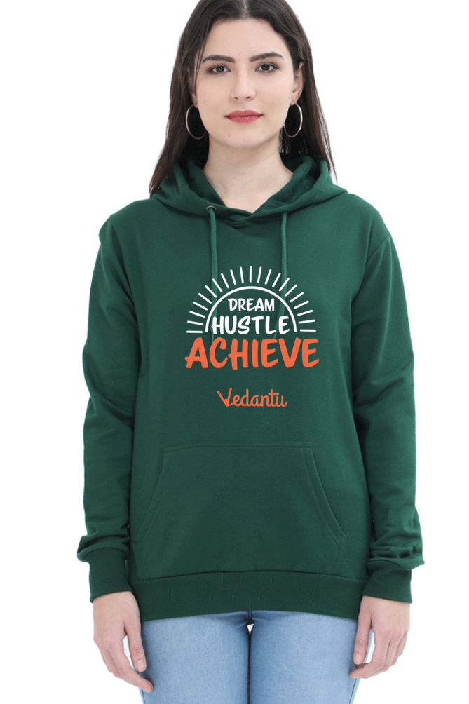 Dream Hustle Achieve Women Hoodie by Vedantu