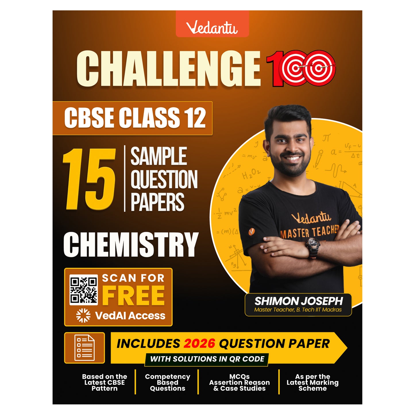 { Pre-Order } - Vedantu Challenge 100 CBSE Class 12 Sample Question Papers Combo Set (Physics, Chemistry, Mathematics & Biology) | 60 Sample Question Papers | Based on Latest CBSE Pattern | Board Exam 2026-27