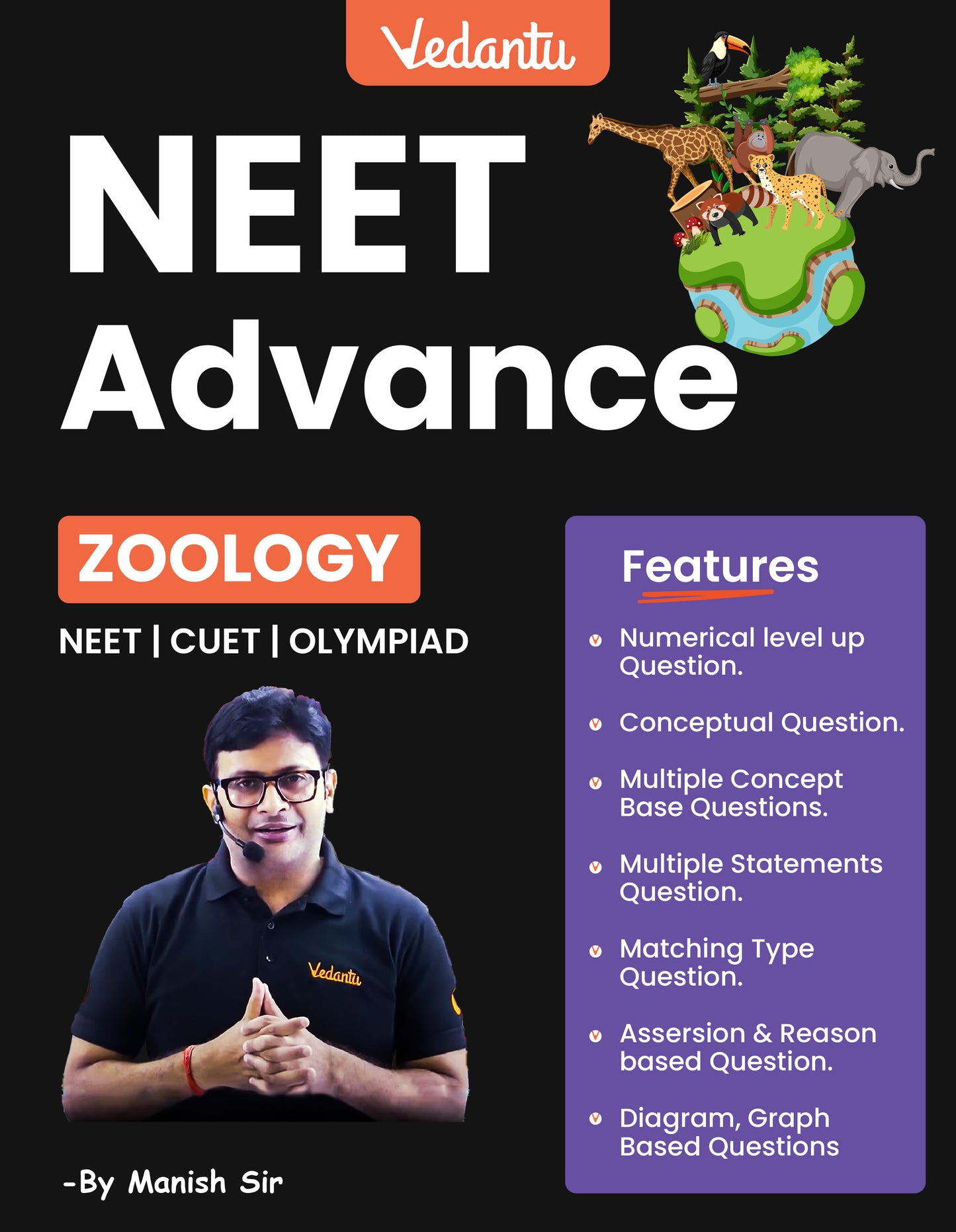 Vedantu NEET Advance Book Set – Physics, Chemistry, Botany & Zoology - Set of 4 Books by Sankalp NEET Team (Delivery between July 20 to July 30)