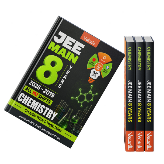 Vedantu JEE Main Chemistry Previous Year Questions 2019–2026 | 8 Years PYQ Practice Book | 162 Shifts with Answer Keys