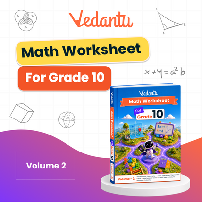 Vedantu Class 10 Maths & Science Practice Worksheet Books Combo | Set of 5 (Maths Vol 1 & 2 + Physics, Chemistry & Biology) | CBSE Curriculum Aligned | Chapter-Wise Practice, Interactive Activities, Concept Revision & Tests | Vedantu LearnTab