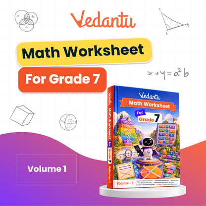 Vedantu Class 7 Maths & Science Practice Worksheet Books Combo | Set of 4 Books (Maths Volume 1 & 2 + Science Volume 1 & 2) | CBSE Curriculum Aligned | Chapter-Wise Practice, Concept Revision & Tests | Compatible with Vedantu LearnTab