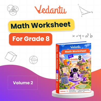 Vedantu Class 8 Maths & Science Practice Worksheet Books Combo | Set of 4 (Vol 1 & 2 Each) | CBSE Curriculum Aligned | Chapter-Wise Exercises, Interactive Activities, Concept Revision & Tests | Compatible with Vedantu LearnTab