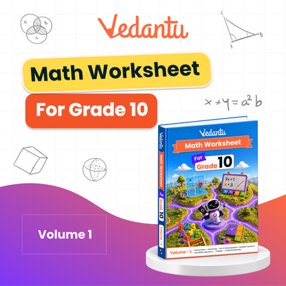 Vedantu Class 10 Maths & Science Practice Worksheet Books Combo | Set of 5 (Maths Vol 1 & 2 + Physics, Chemistry & Biology) | CBSE Curriculum Aligned | Chapter-Wise Practice, Interactive Activities, Concept Revision & Tests | Vedantu LearnTab