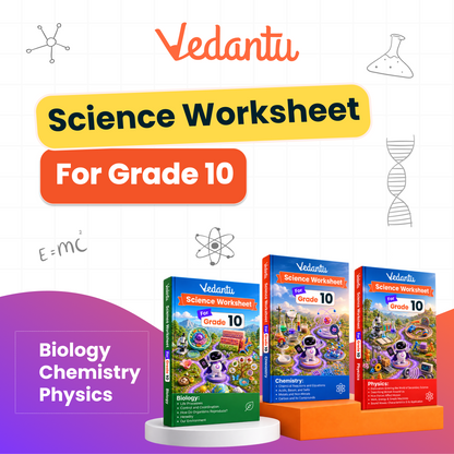 Vedantu Class 10 Maths & Science Practice Worksheet Books Combo | Set of 5 (Maths Vol 1 & 2 + Physics, Chemistry & Biology) | CBSE Curriculum Aligned | Chapter-Wise Practice, Interactive Activities, Concept Revision & Tests | Vedantu LearnTab